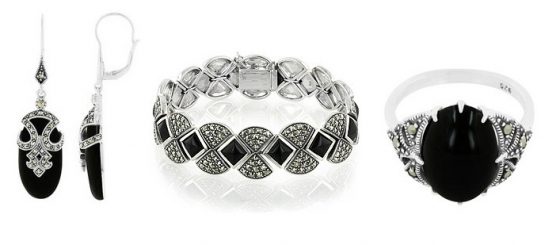 Art Deco Earrings, Bracelet & Ring