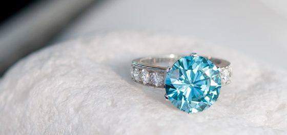 Blue Diamond Ring from Rocks & Co. 