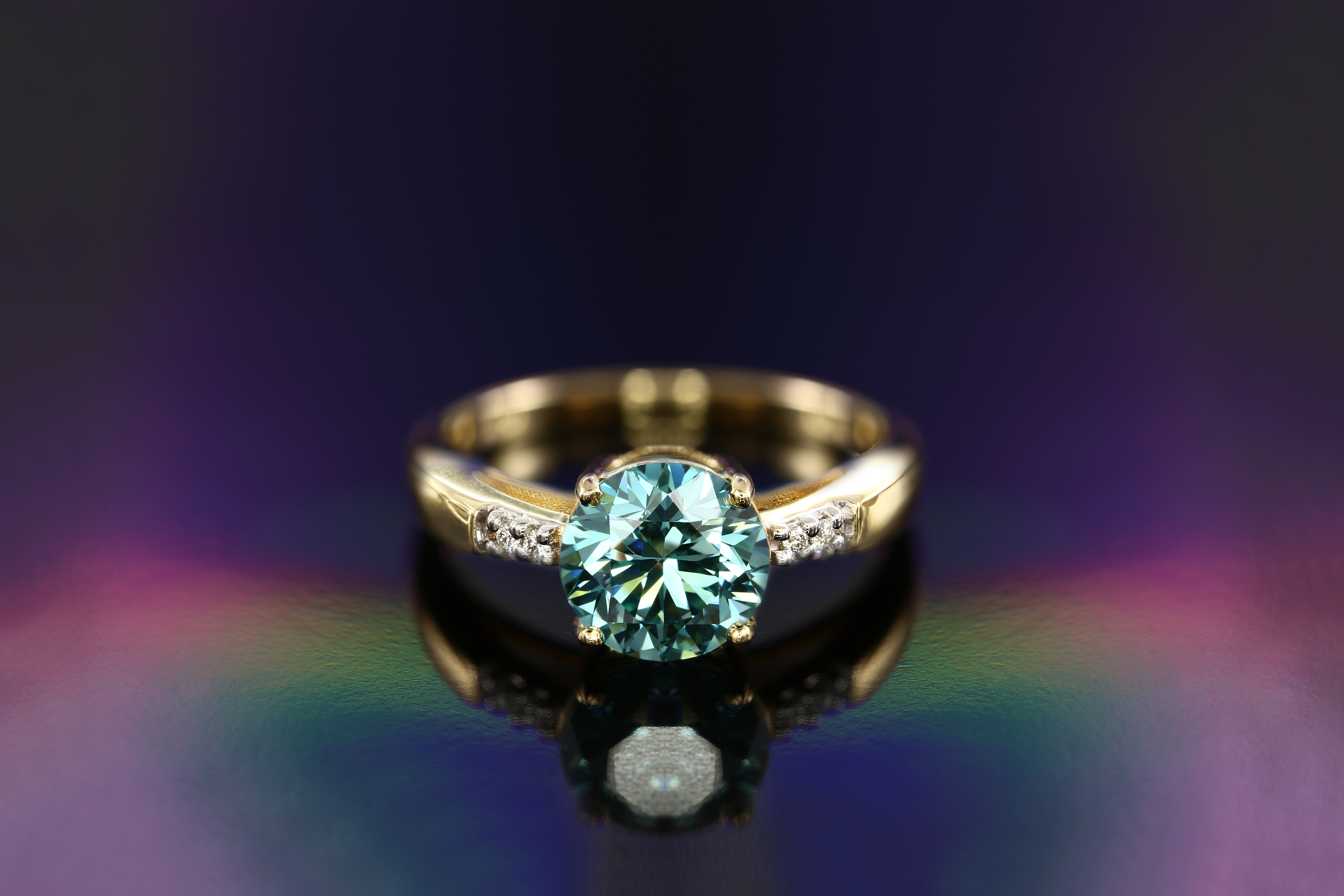 VVS Blue Diamond Ring from Rocks & Co.
