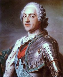 Louis XV, by Maurice Quentin de La Tour 1748 source: wikpedia