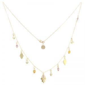 9k-ceylon-purple-sapphire-gold-necklace-Rocks & Co.