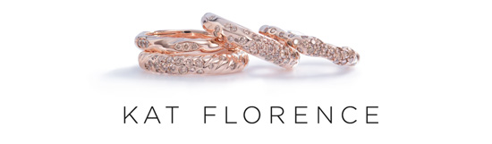 combinable rose gold rings with pink coloured champagne F diamonds